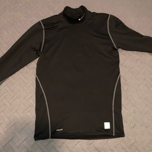 Nike Pro Fit Dri Mens Long Sleeve Mock Neck Black